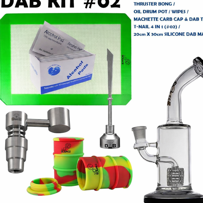 Bounce! Dab Lab Genie Thruster Dabbing Gift Set Kit - 6 Items