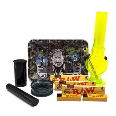 Gangsta Pablo Escobar Small Rolling Tray Bong Gift Sets