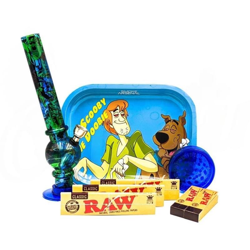 Smoke Arsenal Scooby Dooby Rolling Tray Bong Set