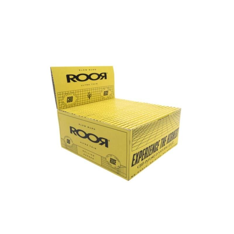 Roor CBD Gum Rice Hemp Ultra Thin Rolling Papers